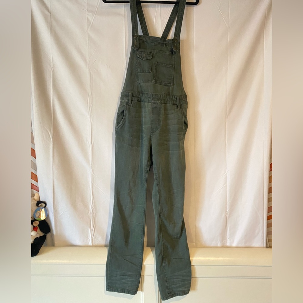 Washed Free People Denim Overalls (Size: 27)